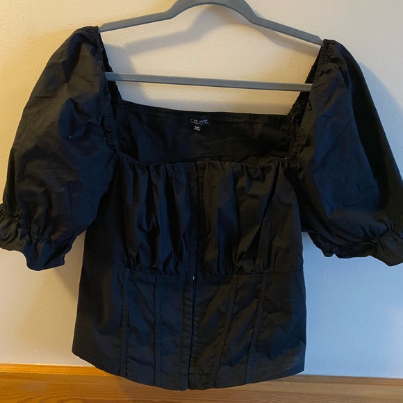 Mendocino Corset Puffed Sleeve Top - Picture 1 of 2